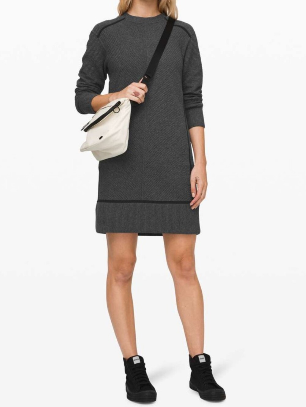Lululemon On Repeat Dress heathered core dark grey size 6 - Picture 14 of 16